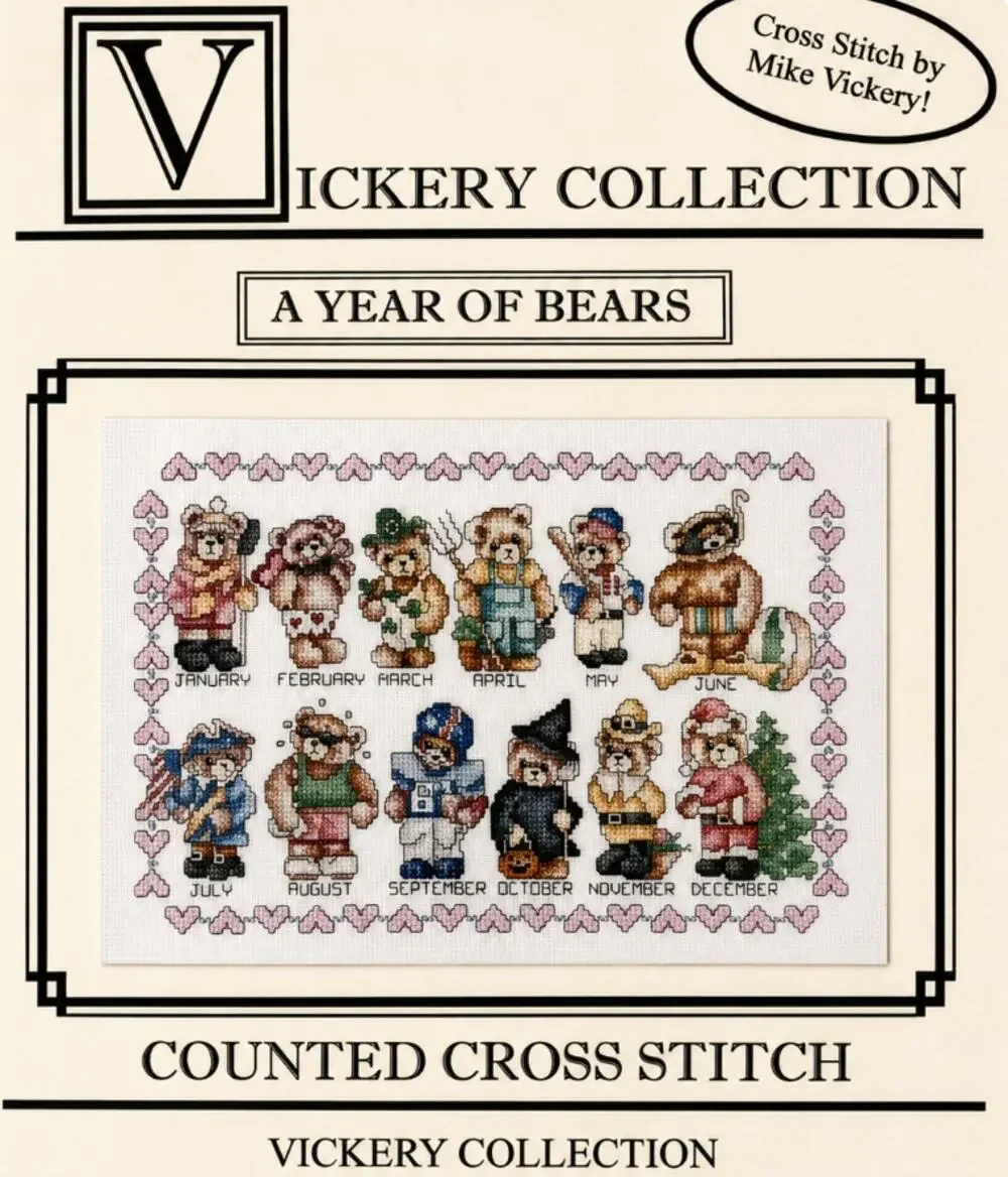 Vickery Collection Cross Stitch Calendar 
